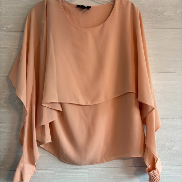 DKNY Tops - DKNY Womens Smocked Drapey Top Blouse Shirt